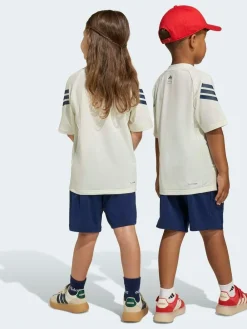 adidas White Marvel Spider-Man Little Kids Top and Short Set^BOY Shorts