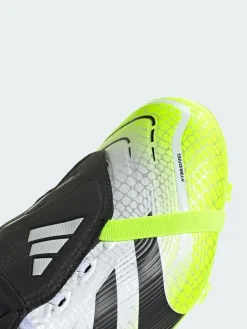adidas White Predator League Fold-Over Tongue Firm/Multi-Ground Boots^ Soccer Cleats