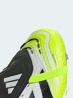 adidas White Predator Pro Fold-Over Tongue Firm Ground Boots^ Soccer Cleats