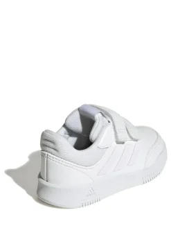 adidas White Tensaur Hook and Loop Infant Trainers^BOY Sneakers|Sneakers