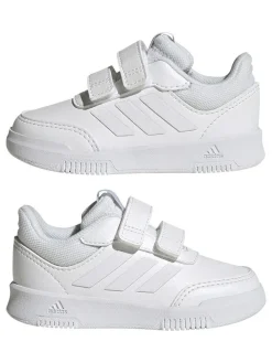 adidas White Tensaur Hook and Loop Infant Trainers^BOY Sneakers|Sneakers