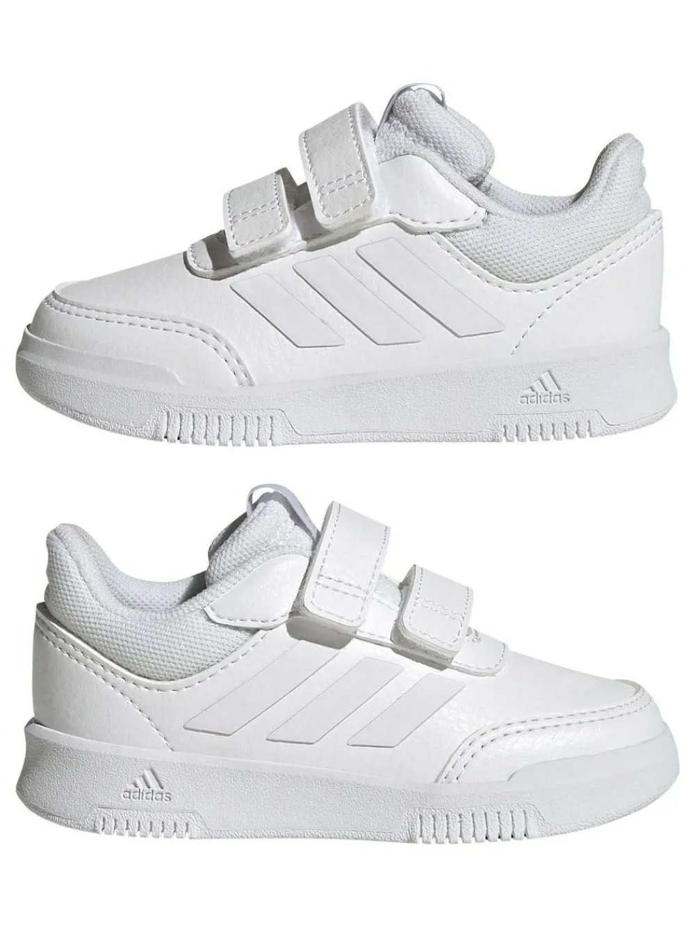 adidas White Tensaur Hook and Loop Infant Trainers^BOY Sneakers|Sneakers