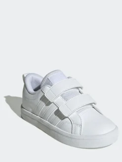 Best adidas White VS Pace 2.0 Hook and Loop Kids Trainers