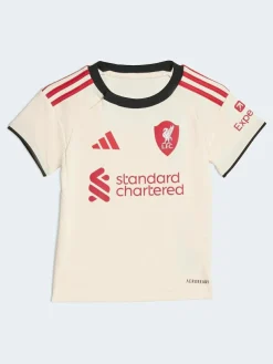 adidas White/Black Baby Kids Liverpool FC 25/26 Away Kit^ Shorts