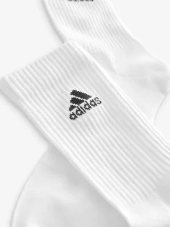 adidas White/Black Cushioned Crew Socks 6 Pack^ Socks|Socks
