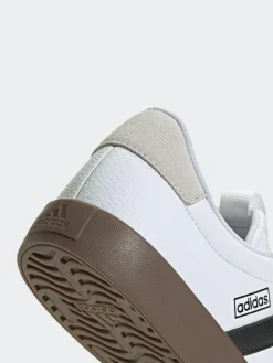 adidas White/Black VL Court Trainers^ Sneakers