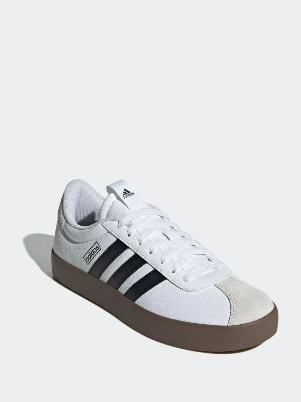 adidas White/Black VL Court Trainers^ Sneakers