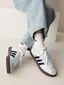 New adidas VL Court 3.0 Kids Trainers White/Black