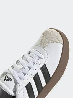 New adidas VL Court 3.0 Kids Trainers White/Black