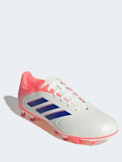 adidas White/Blue Adult Copa Pure 3 Club Firm/Multi Ground Boots^ Soccer Cleats