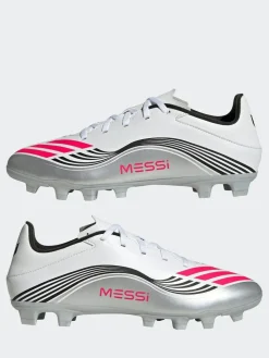 Sale adidas White/Blue Adult F50 Messi Club Firm Ground Boots