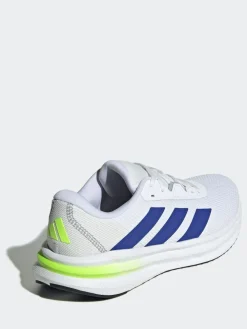 adidas White/Blue Galaxy 7 Running Trainers^ Sneakers