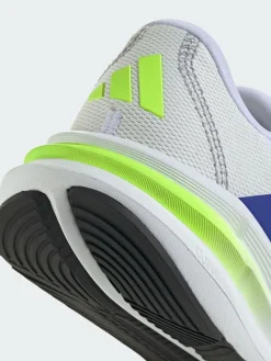 adidas White/Blue Galaxy 7 Running Trainers^ Sneakers