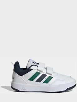 New adidas White/Green Tensaur Sport 3.0 Kids Trainers