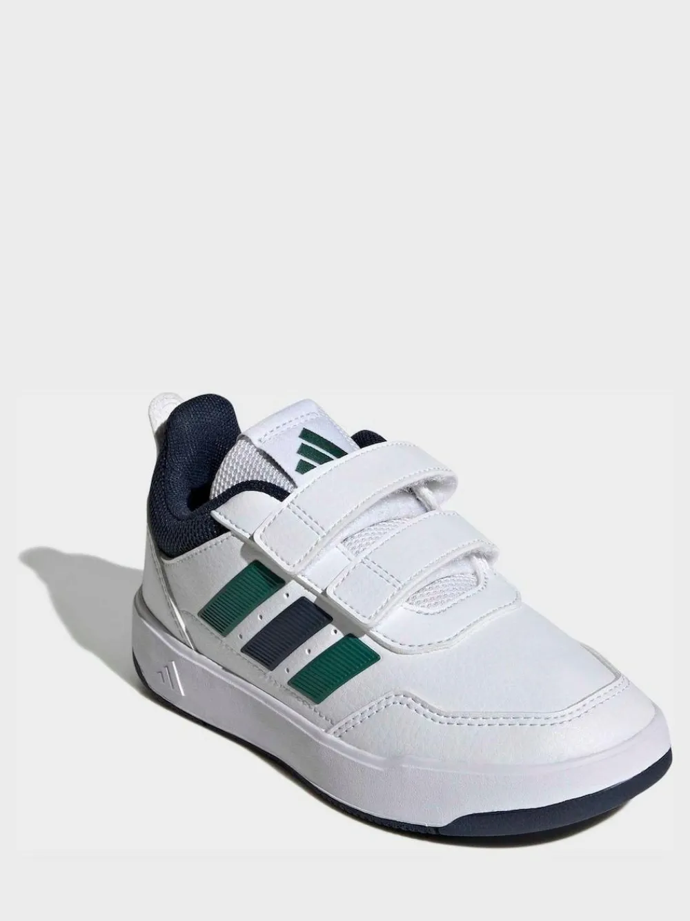 New adidas White/Green Tensaur Sport 3.0 Kids Trainers