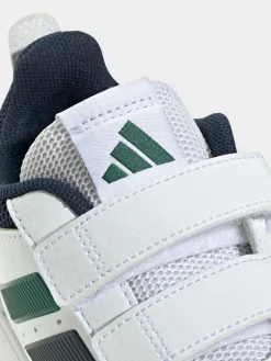 New adidas White/Green Tensaur Sport 3.0 Kids Trainers