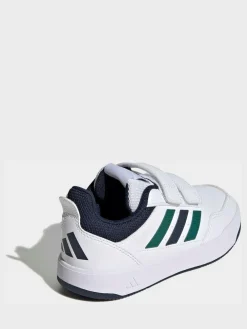 New adidas White/Green Tensaur Sport 3.0 Kids Trainers