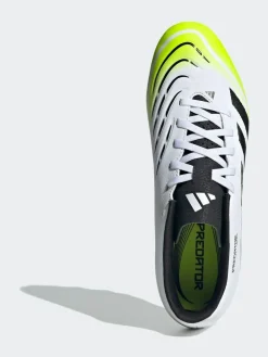 New adidas White/Lemon Adult Predator Club Firm/Multi Ground Boots
