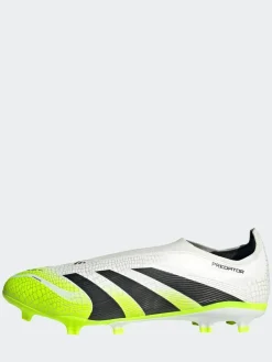 Clearance adidas White/Lemon Adult Predator League Laceless Firm/Multi Ground Boots