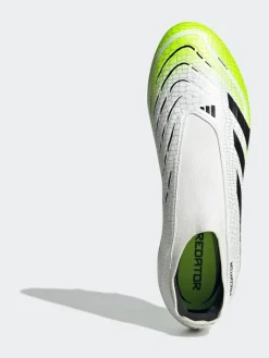 Clearance adidas White/Lemon Adult Predator League Laceless Firm/Multi Ground Boots