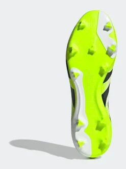 Clearance adidas White/Lemon Adult Predator League Laceless Firm/Multi Ground Boots