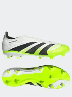 Clearance adidas White/Lemon Adult Predator League Laceless Firm/Multi Ground Boots