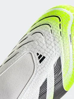 Clearance adidas White/Lemon Adult Predator League Laceless Firm/Multi Ground Boots