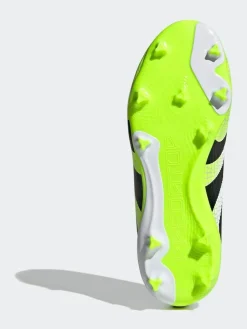 adidas White/Lemon Kids Predator League Laceless Firm/Multi Ground Boots