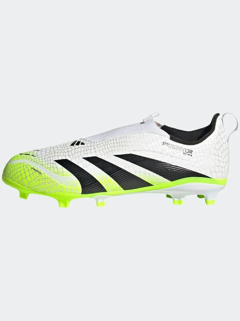adidas White/Lemon Kids Predator League Laceless Firm/Multi Ground Boots