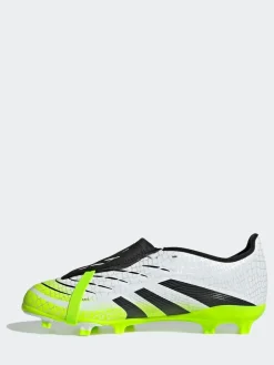 Discount adidas White/Lemon Kids Predator League Fold-Over Tongue Firm/Multi Ground Boots