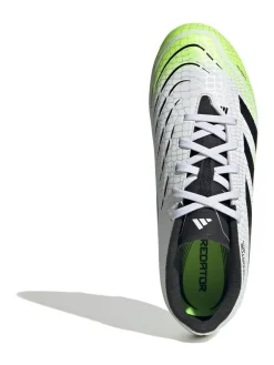 adidas White/Lemon Kids Predator League Firm/Multi Ground Boots^ Soccer Cleats