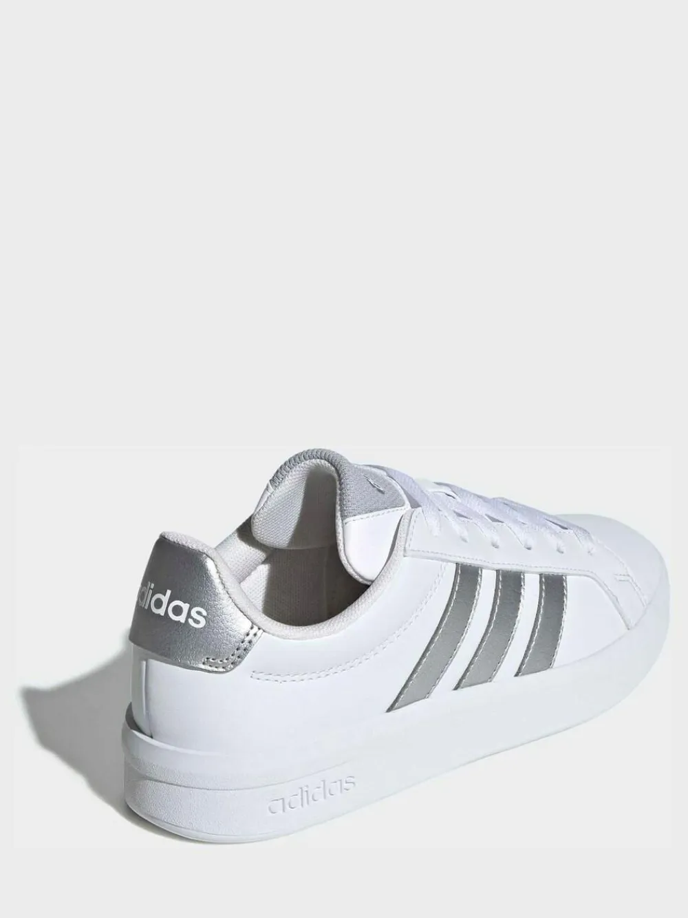 Best adidas White/Silver Grand Court 3.0 Junior Trainers