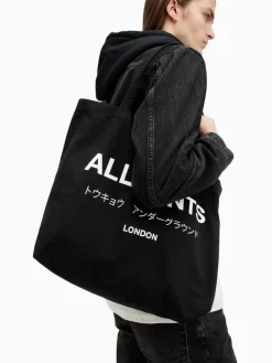 All Saints AllSaints Black Underground Tote^ Bags