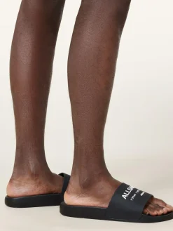 Outlet All Saints AllSaints Underground Sliders Black