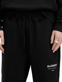 Online All Saints AllSaints Black Underground Black Relaxed Fit Sweatshorts