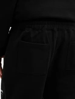 Online All Saints AllSaints Black Underground Black Relaxed Fit Sweatshorts