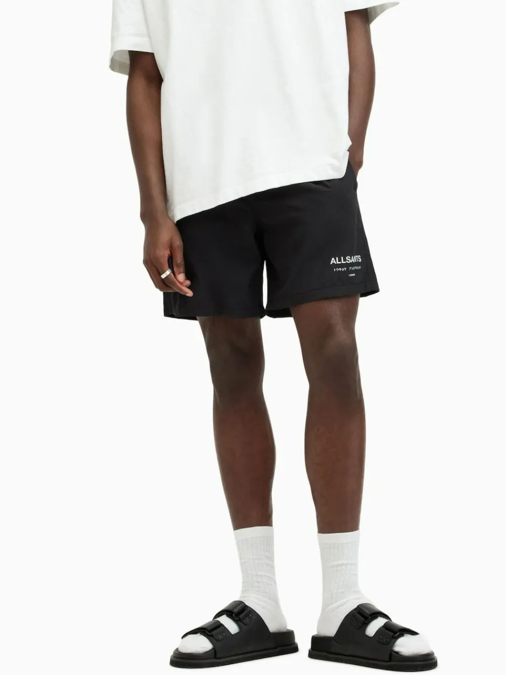 All Saints AllSaints Underground Black Swim Shorts^ Swimwear