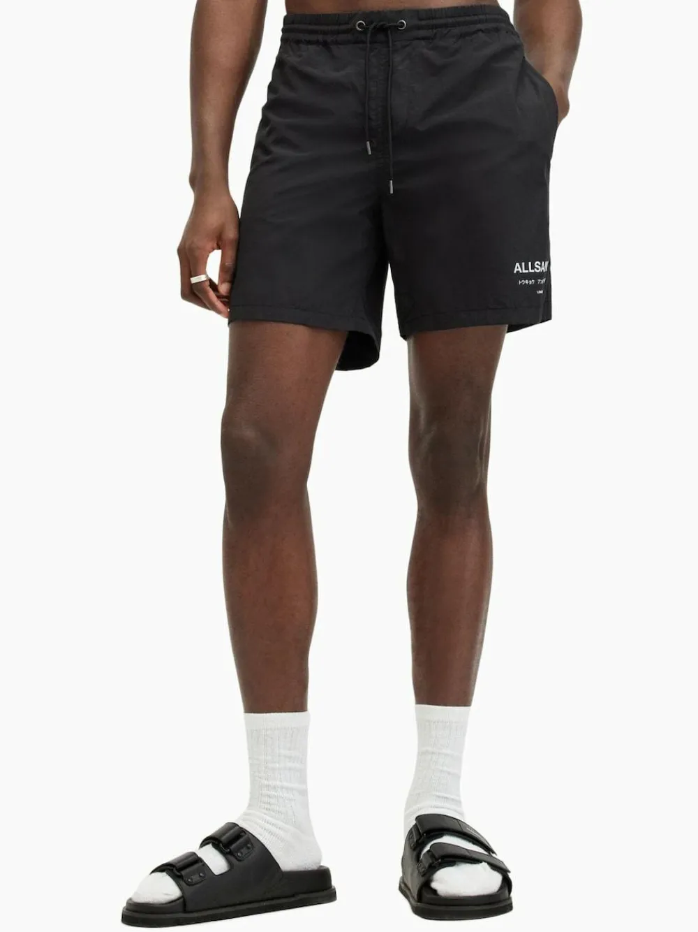 All Saints AllSaints Underground Black Swim Shorts^ Swimwear