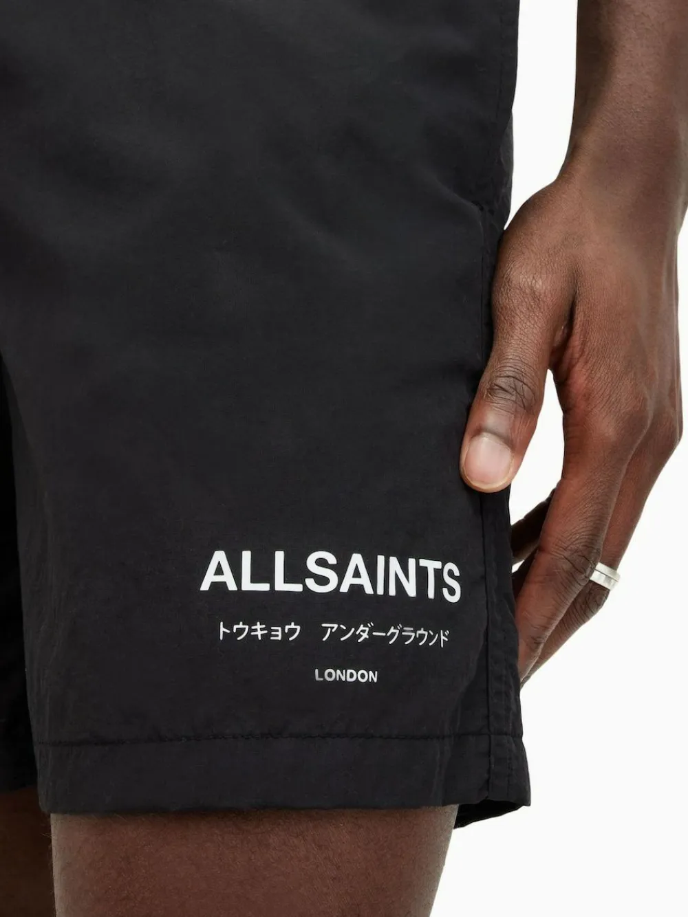 All Saints AllSaints Underground Black Swim Shorts^ Swimwear