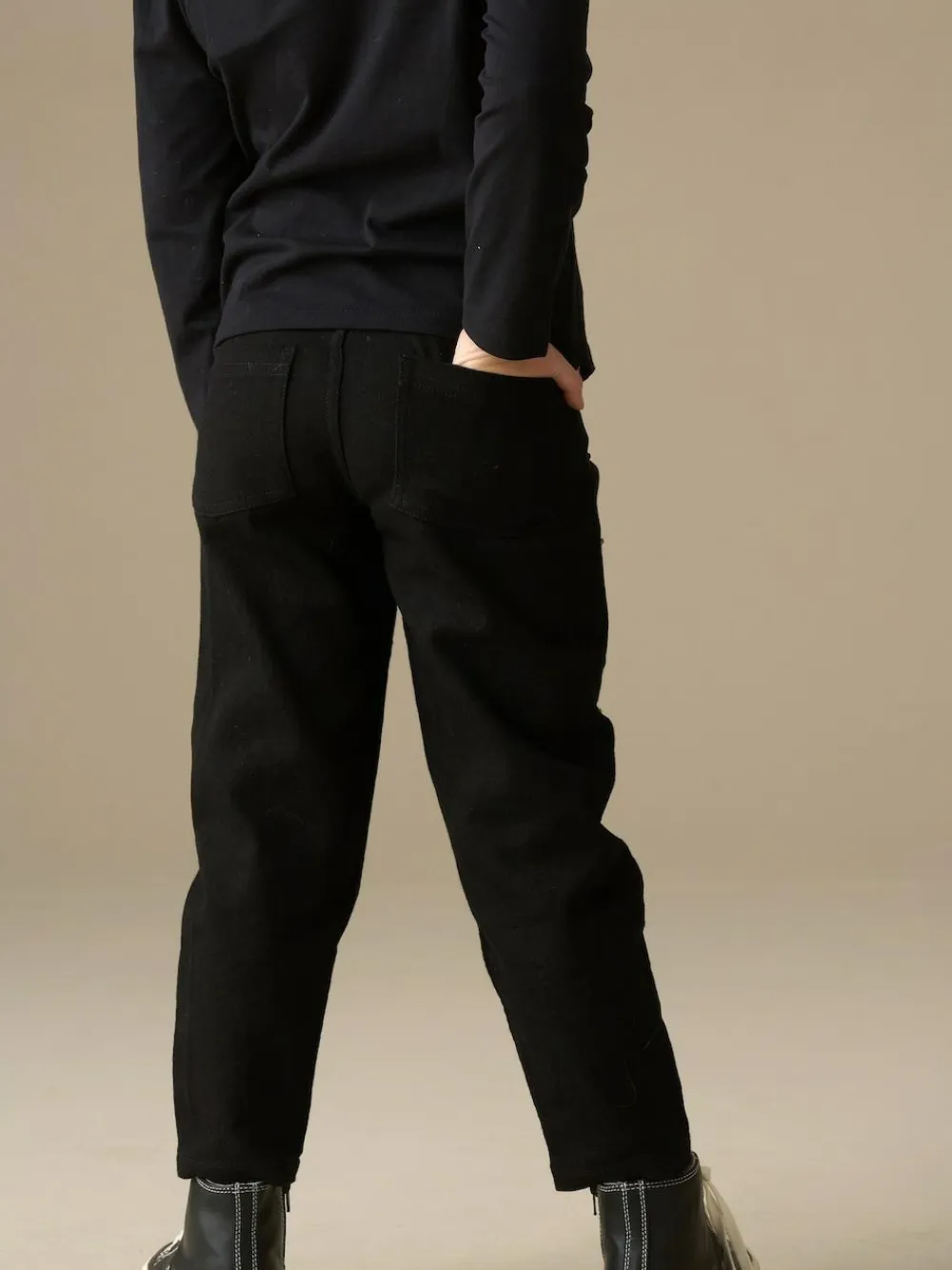 Discount Angel & Rocket Black Aylie Beaded Barrel Leg Jeans