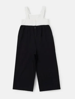 Angel & Rocket Black Illiana Crochet Linen Jumpsuit