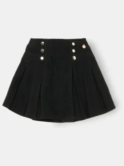 Online Angel & Rocket Black Lucile Cord Pleated Skirt