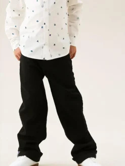 Outlet Angel & Rocket Black Straight Fit Eli Selvedge Jeans