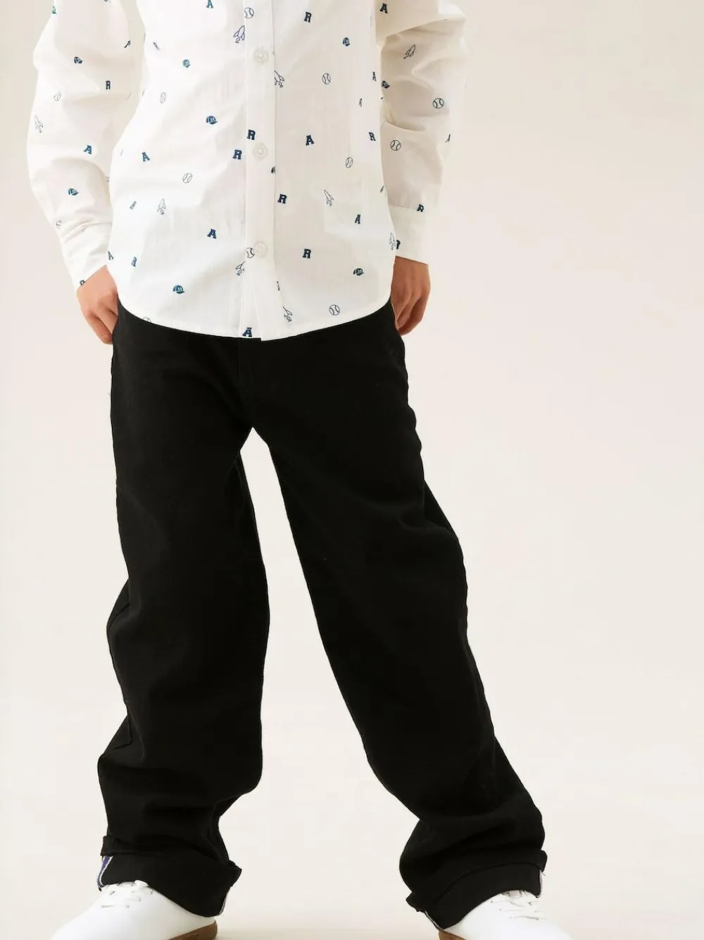 Outlet Angel & Rocket Black Straight Fit Eli Selvedge Jeans