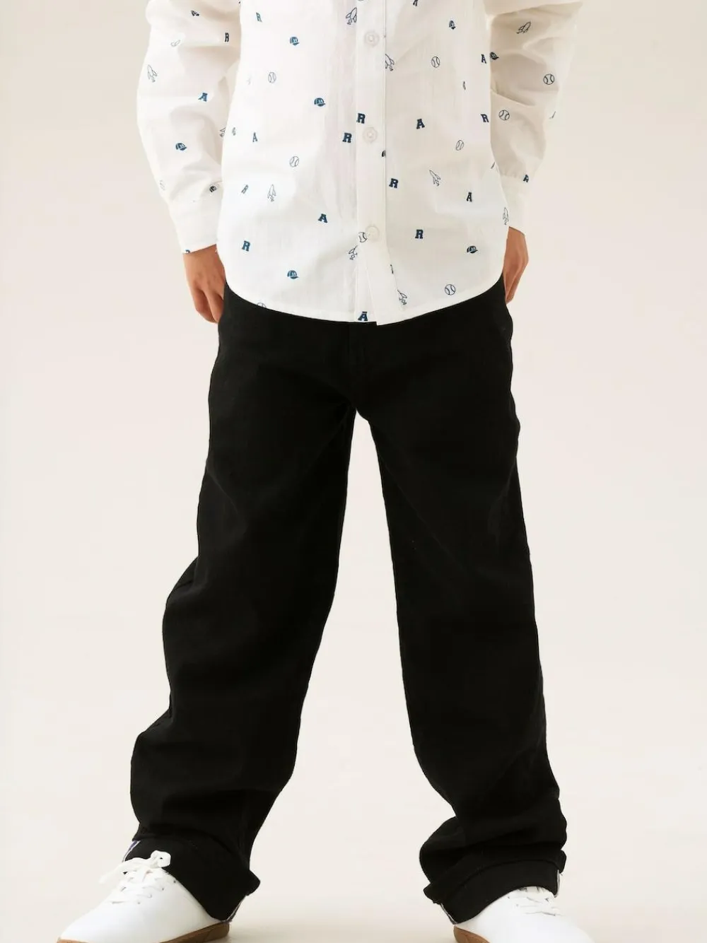 Outlet Angel & Rocket Black Straight Fit Eli Selvedge Jeans