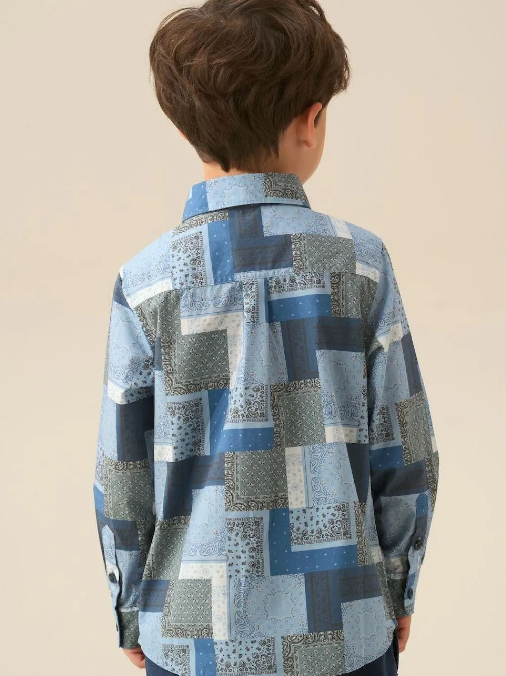 Angel & Rocket Blue Bodhi Printed Chambray Shirt^BOY Shirts