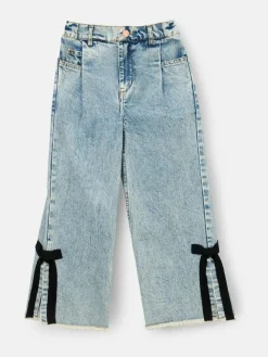 Outlet Angel & Rocket Blue Lena Bow Detail Straight Leg Jeans