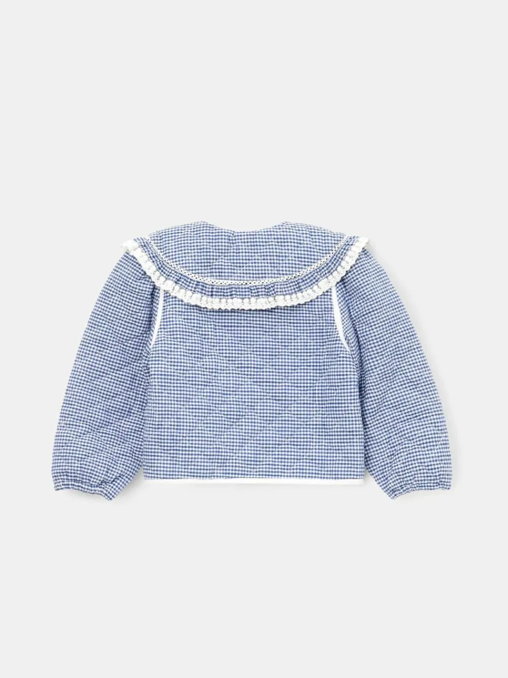 Hot Angel & Rocket Blue Lottie Quilted Lace Trim Collar Jacket