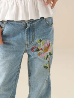 Angel & Rocket Blue Millie Embroidered Flared Denim Jeans^ Jeans