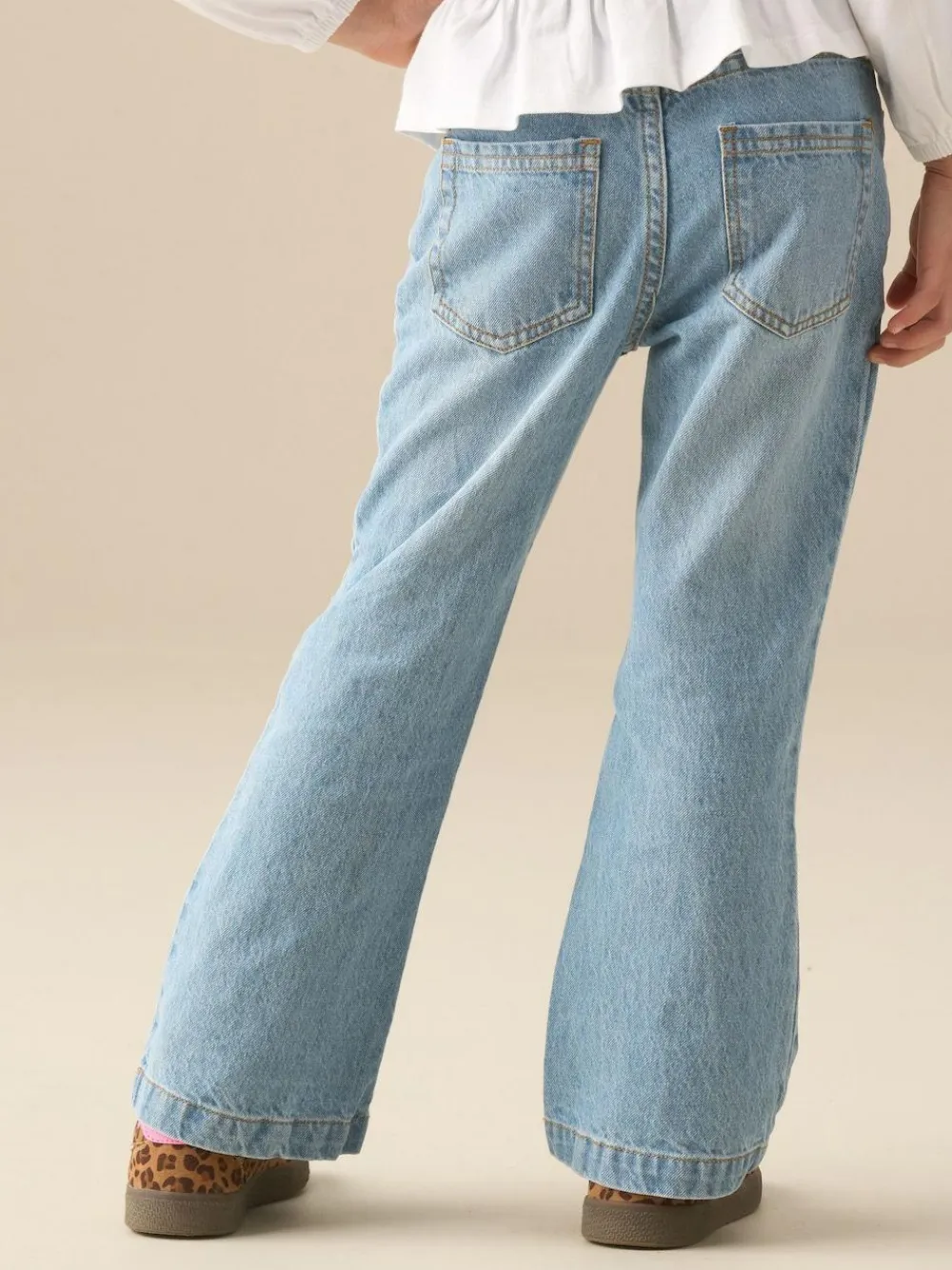 Angel & Rocket Blue Millie Embroidered Flared Denim Jeans^ Jeans